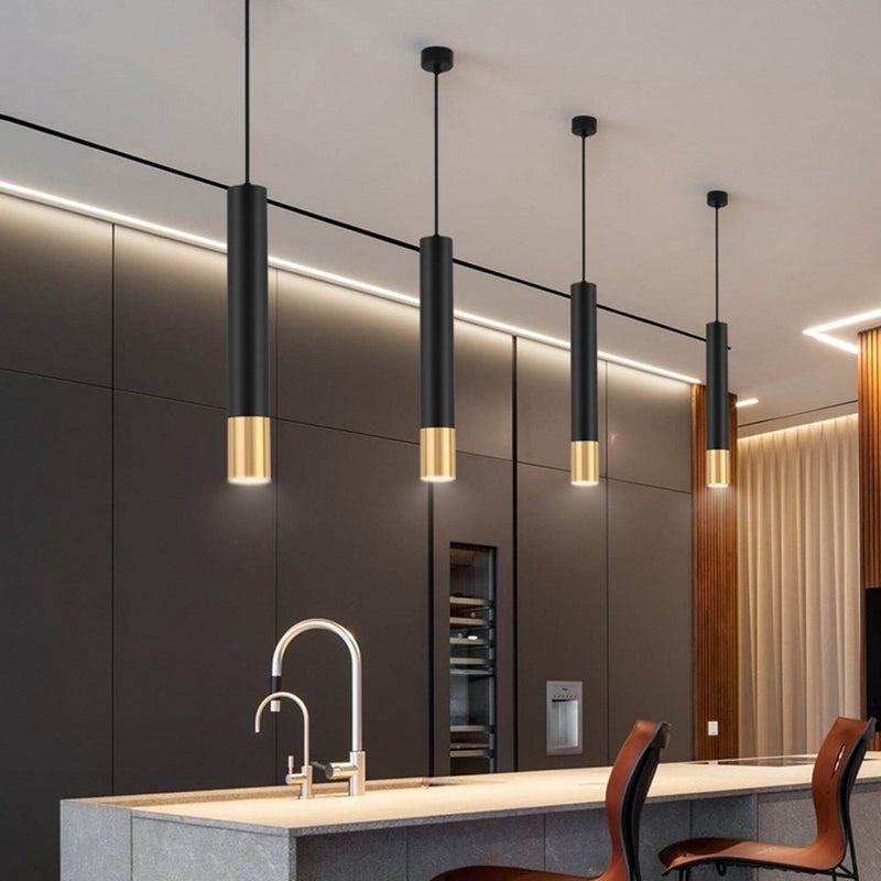 Long Tube Cylinder Pipe Downlights Pendant Light