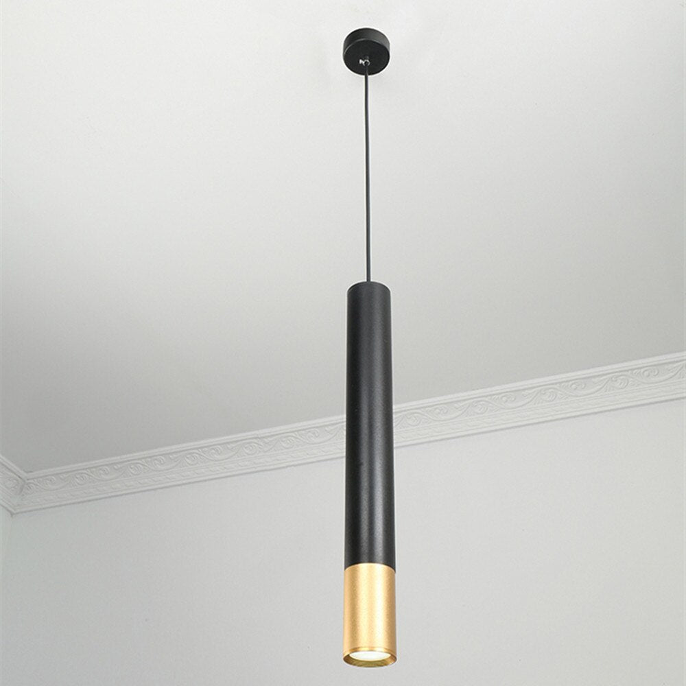 Long Tube Cylinder Pipe Downlights Pendant Light