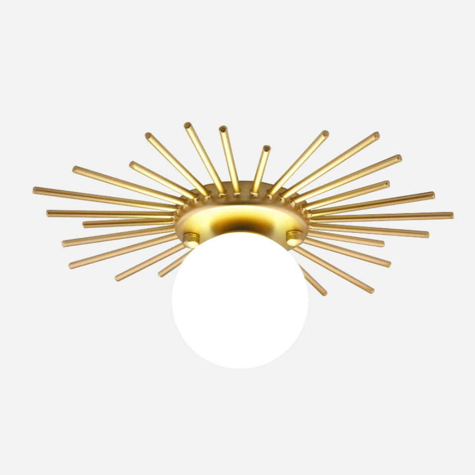 Gold Sunflower Ceiling Lamp