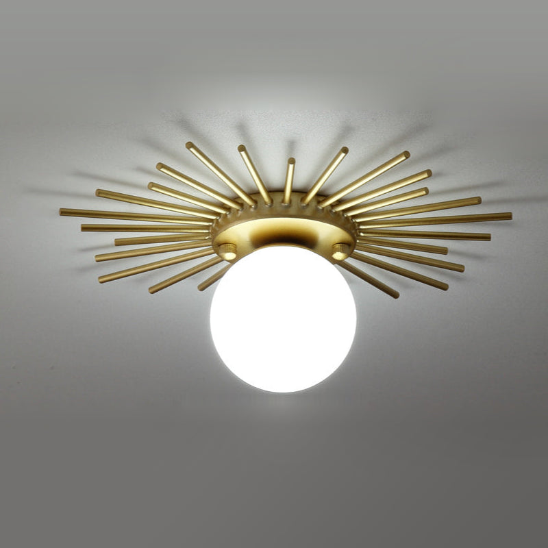 Gold Sunflower Ceiling Lamp