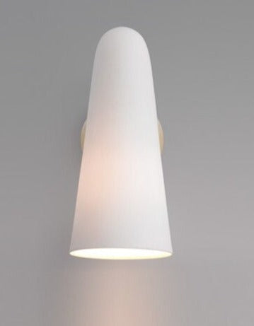 Ivory White Glass Wall Lamp