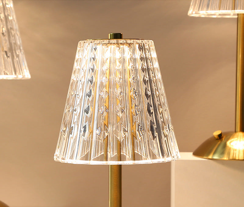 Sophistication Bar Touch Glass Table Lamp