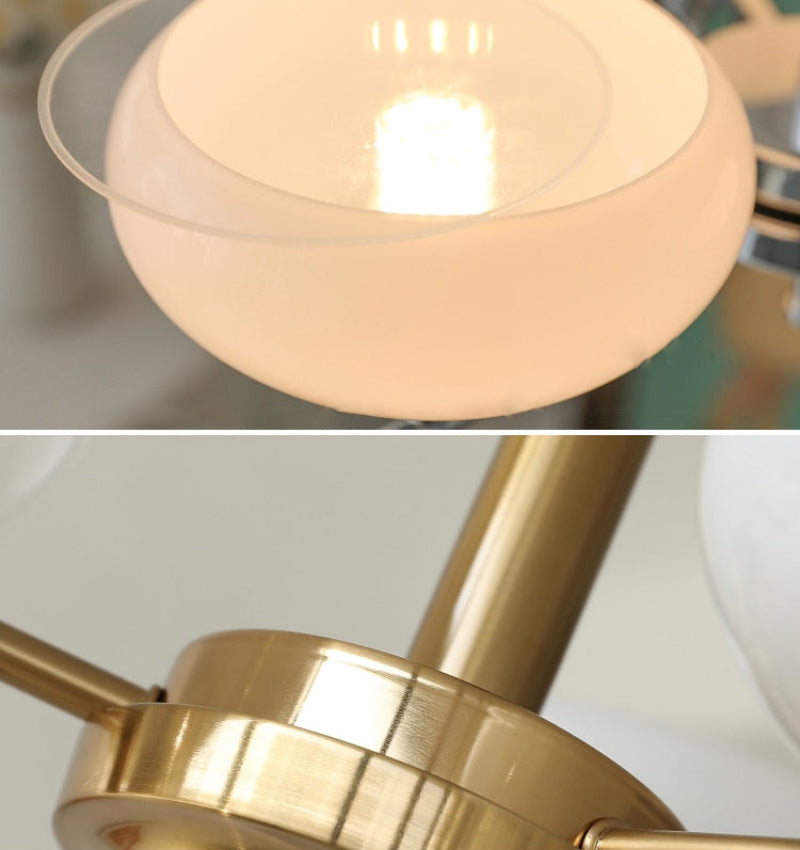 Bauhaus Modern French Chandelier