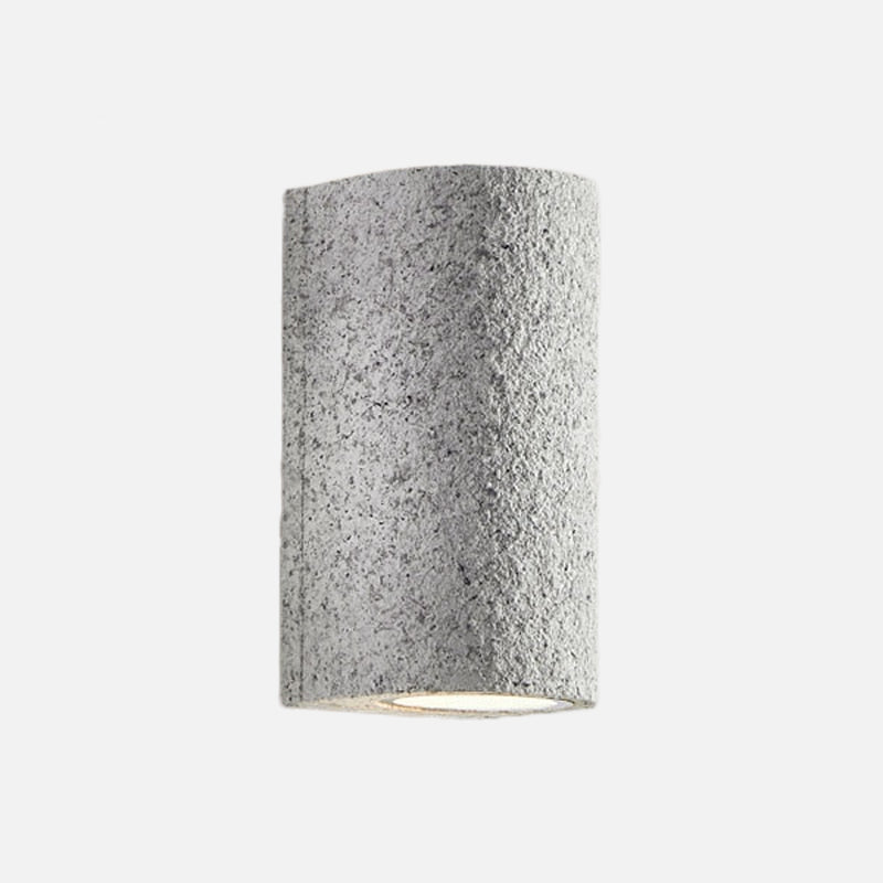 Japanese Retro Foyer Cement WabiSabi LED Wall Lamp Timeless Illumination