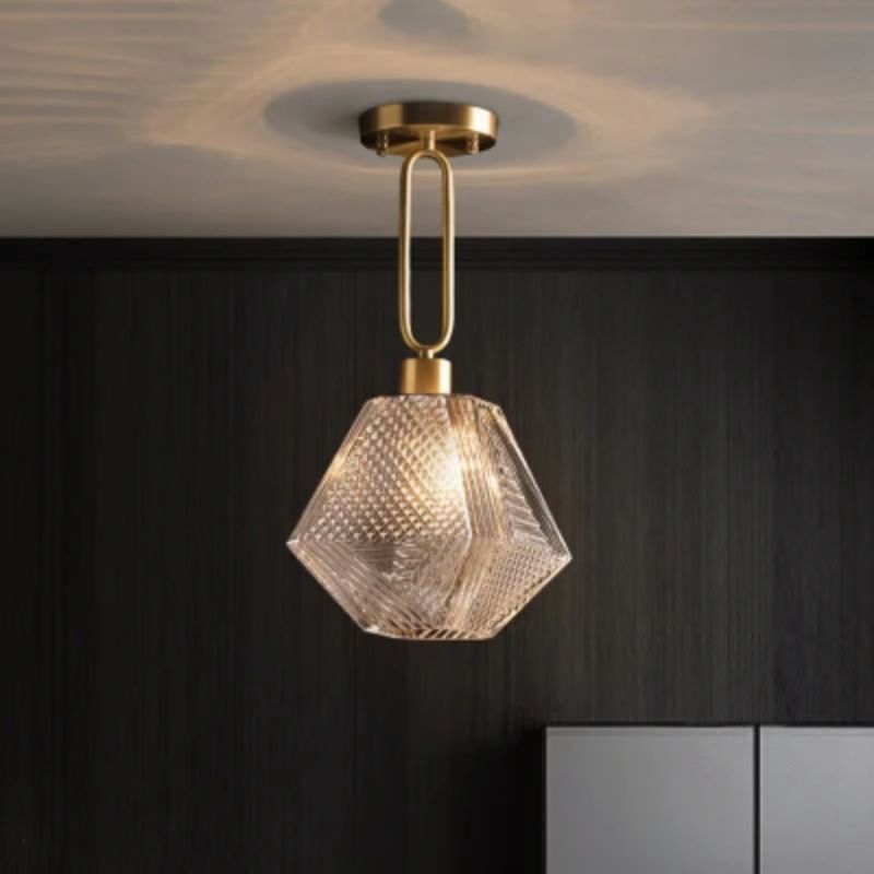 Elegance Diamond Glass Pendant Lamp