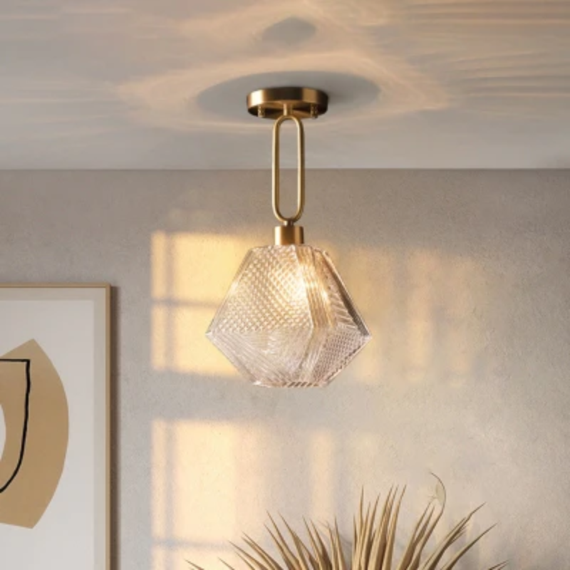 Elegance Diamond Glass Pendant Lamp