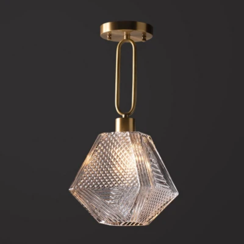 Elegance Diamond Glass Pendant Lamp